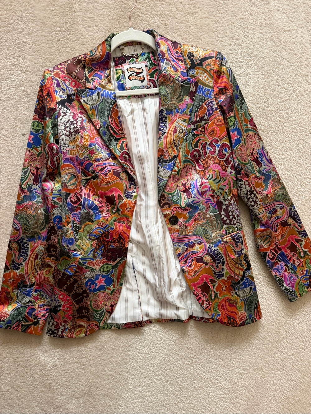 Tommy Hilfiger Multicolor Paisley Print Blazer - Picture 7 of 7